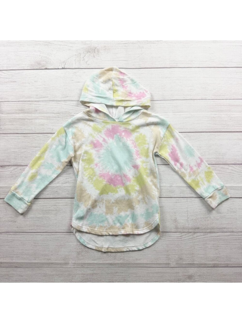 Grayson Mini Toddler Girls Tie Dye Hoodie 5T Pastel Long Sleeve Multicolor 5T